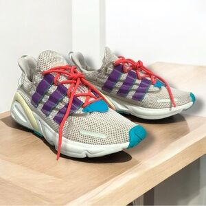 Mens Size 9 adidas LXCON Adiprene Clear Brown Purple 90s Retro Running Sneakers